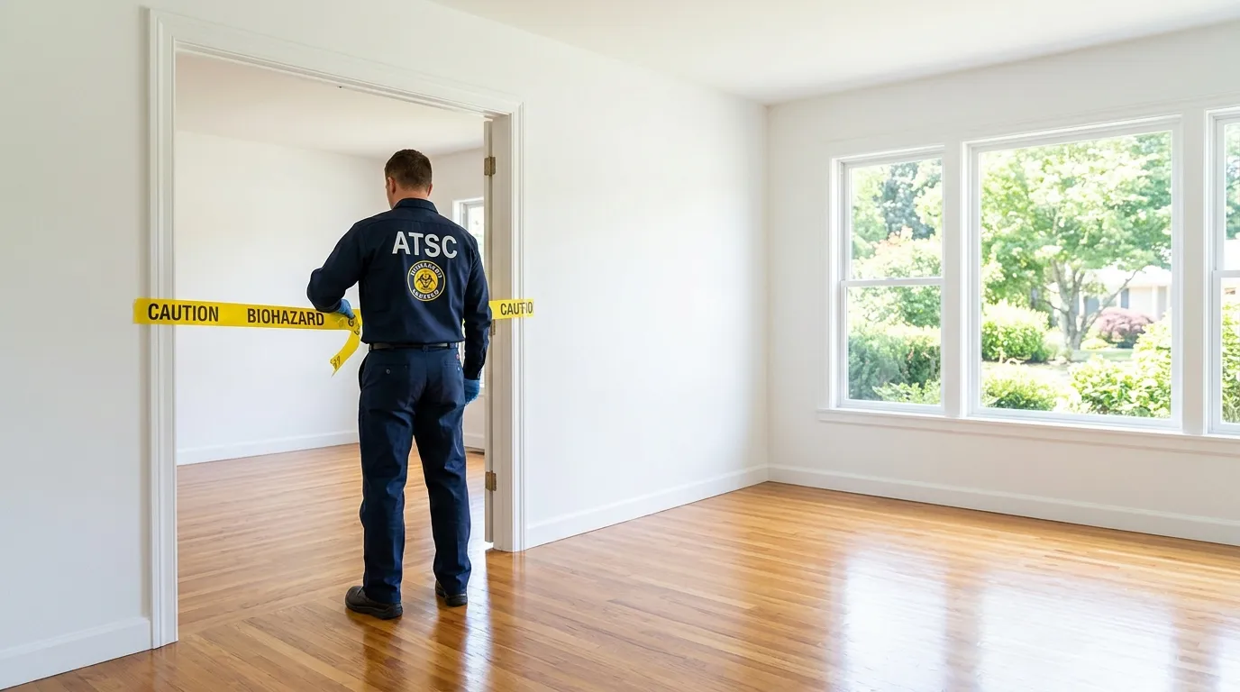 Certified biohazard cleanup crew performing Trauma Scene Cleanup in Shadow Hills